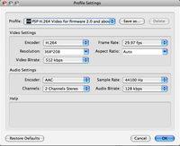 Tipard HD Converter for Mac - Settings