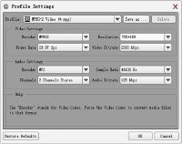 Tipard MP4 Video Converter - Settings